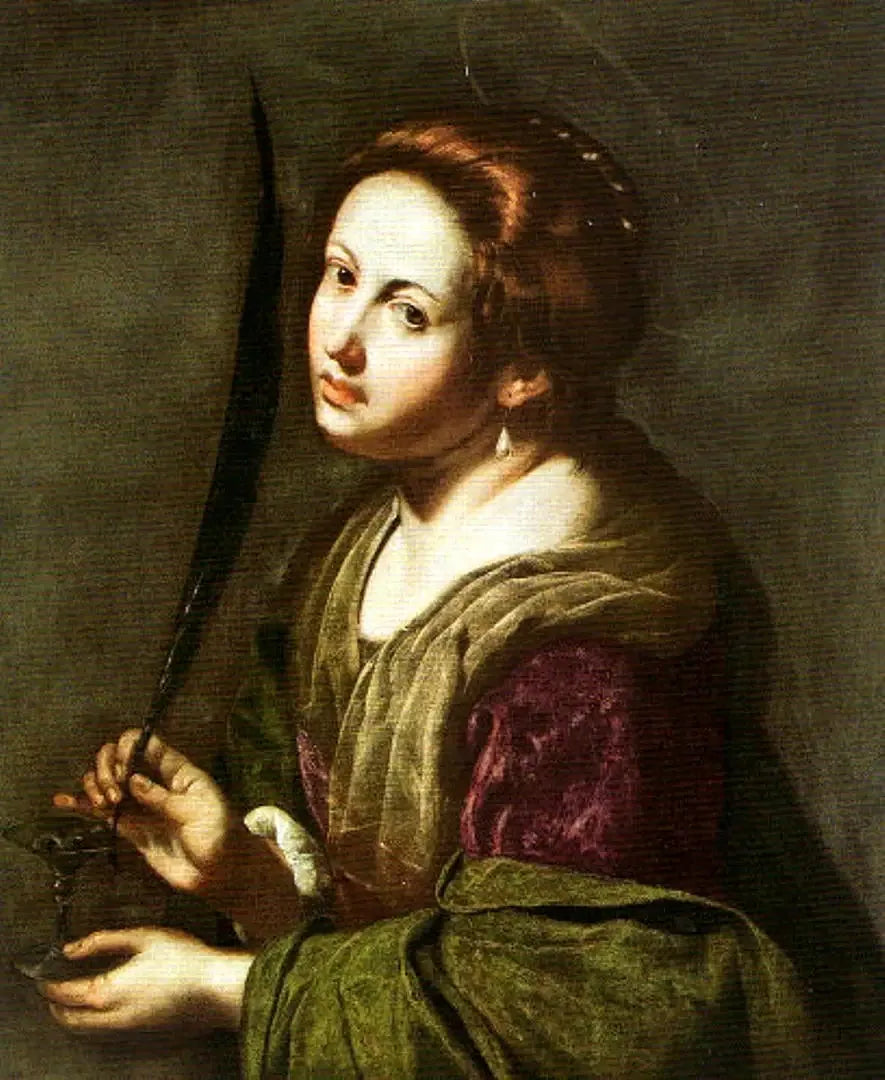 Sankt Lucia. - Artemisia Gentileschi