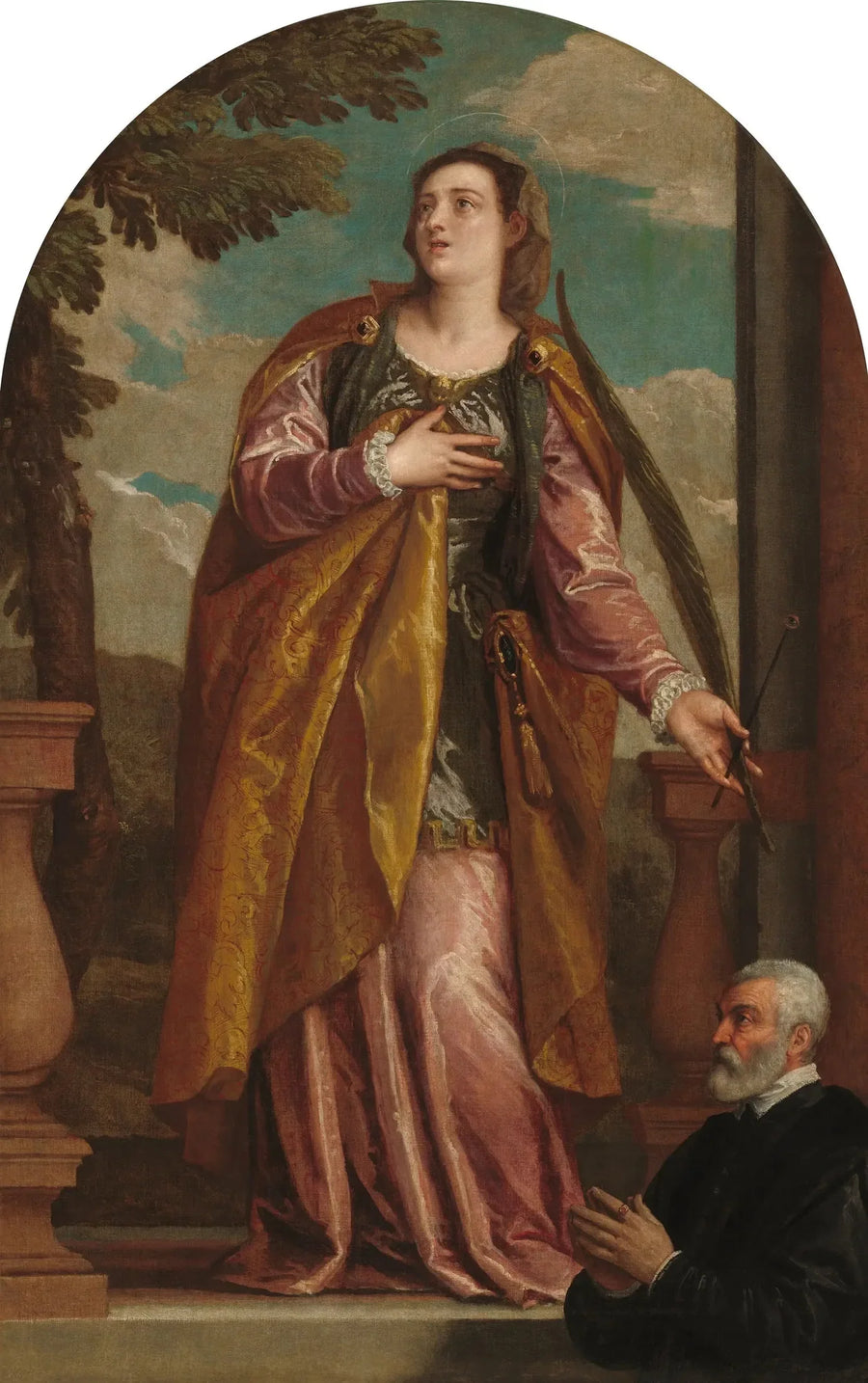 Sainte Lucie och en donator - Paul Véronèse