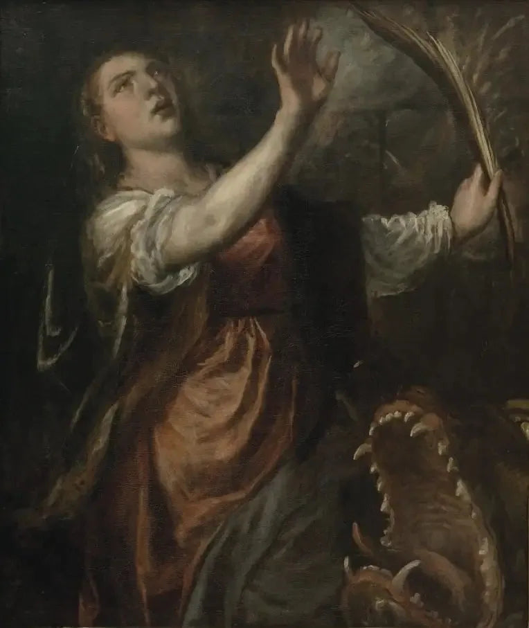 Sainte Marguerite och draken - Titian