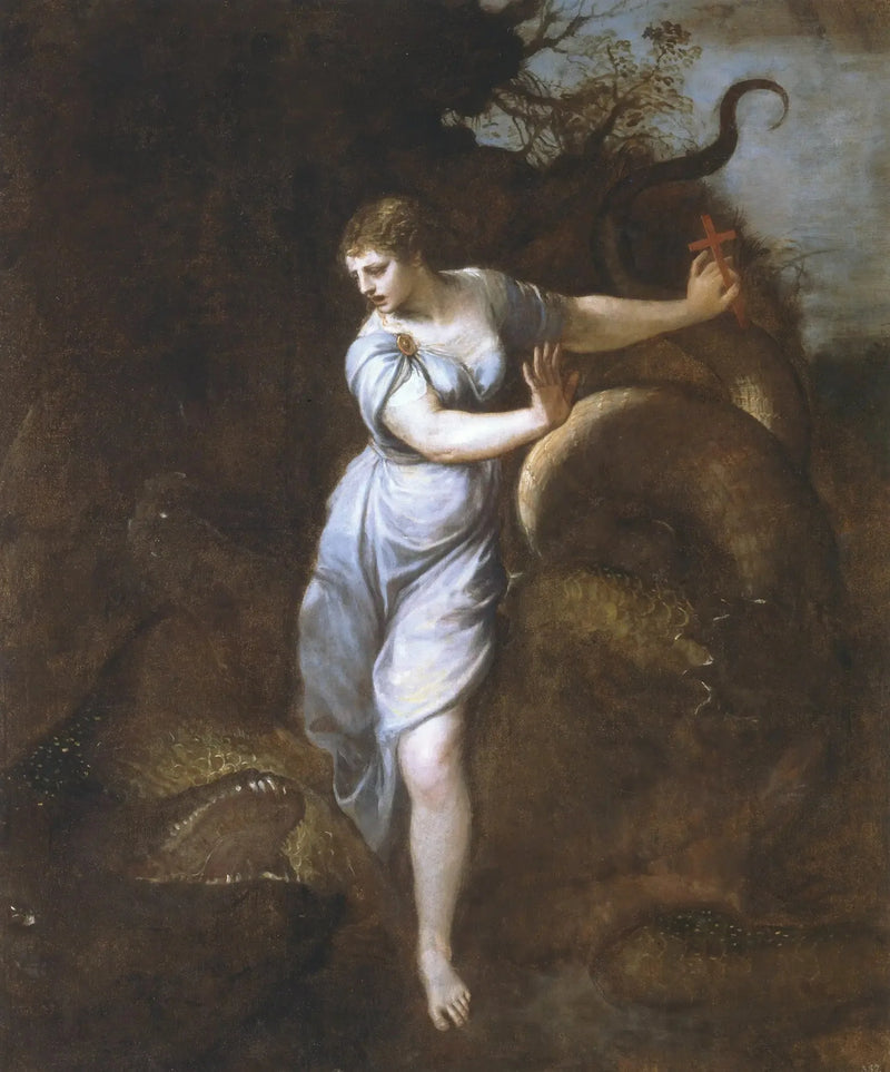 Sainte Marguerite och draken - Titian