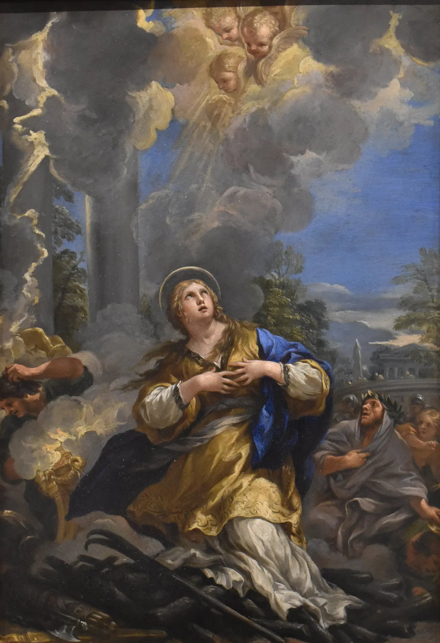 Sainte Martine vägrar att tillbe avgudar - Pietro da Cortona