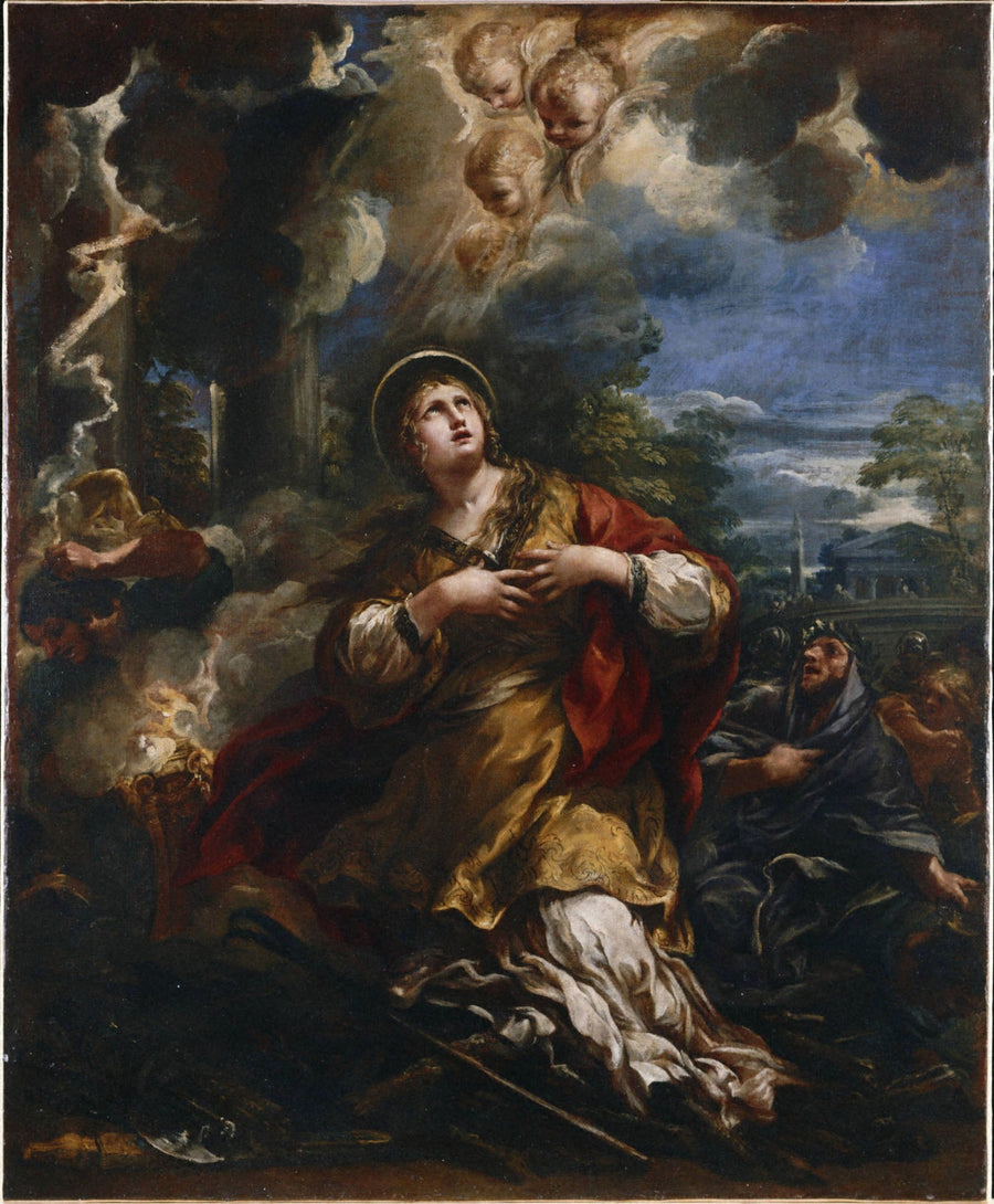 Sainte Martine vägrar att dyrka avgudar - Pietro da Cortona