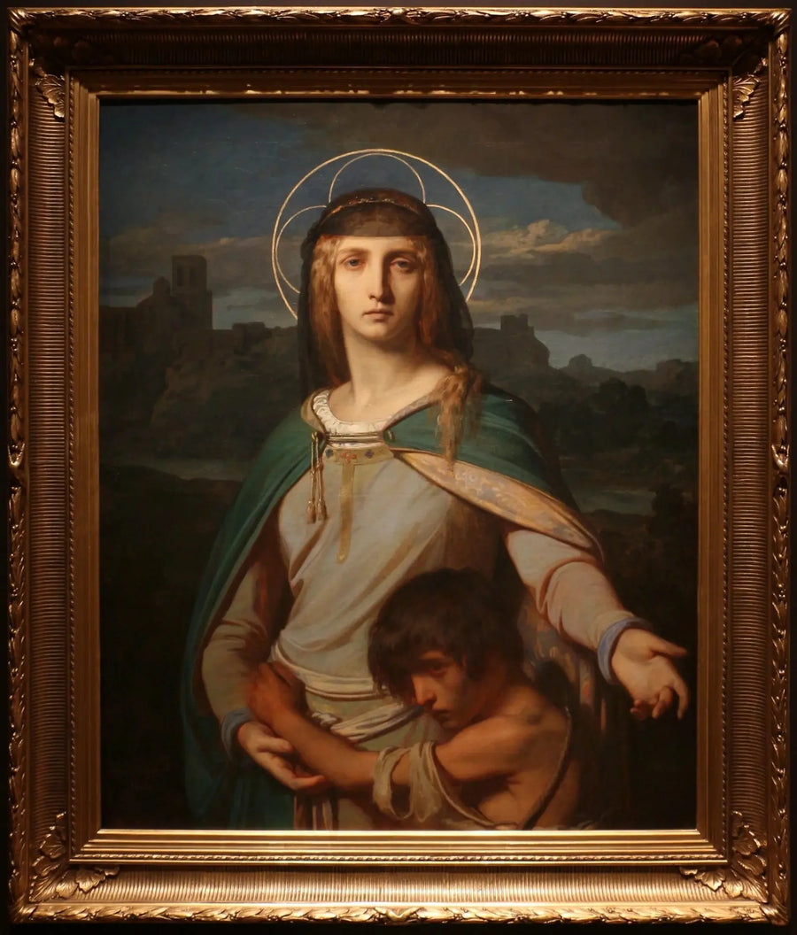 Heliga Monika i ett landskap - Alexandre Cabanel