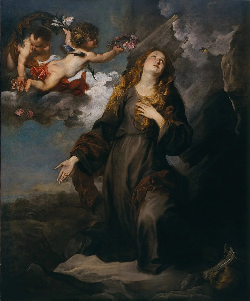 Heliga Rosalie i härlighet - Antoine van Dyck