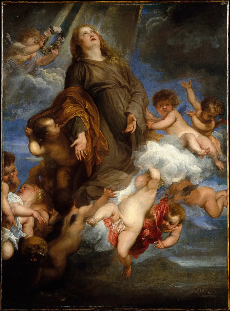 Heliga Rosalie förbön för pestdrabbade i Palermo - Antoine van Dyck