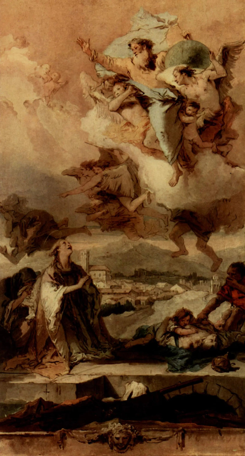 Sainte Thècle som ber för pestsmittade - Giovanni Battista Tiepolo