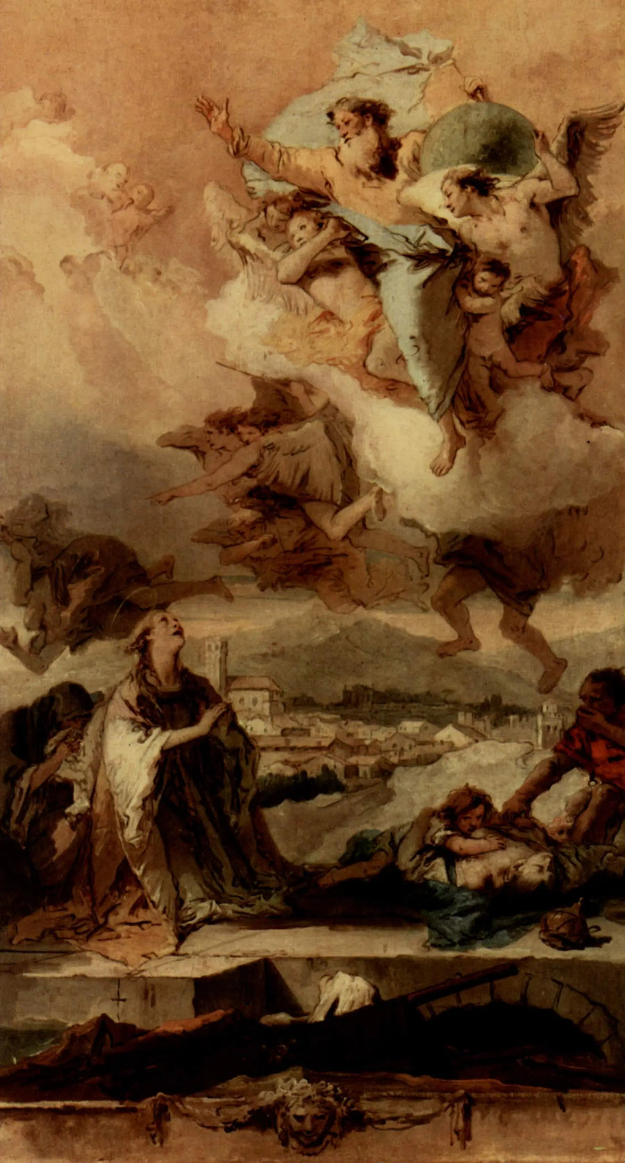 Sainte Thècle som ber för pestsmittade - Giovanni Battista Tiepolo