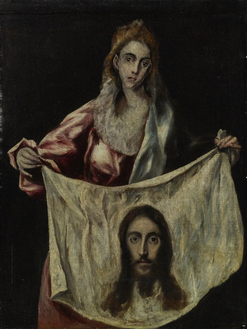 Sainte Véronique hyresgästen av ett sjal - El Greco