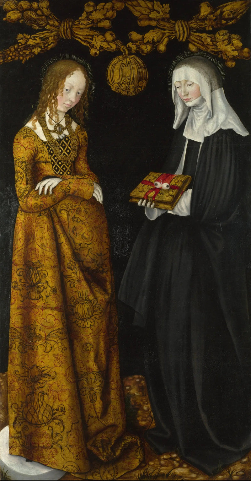 Saintes Christine et Ottilia - Lucas Cranach den äldre