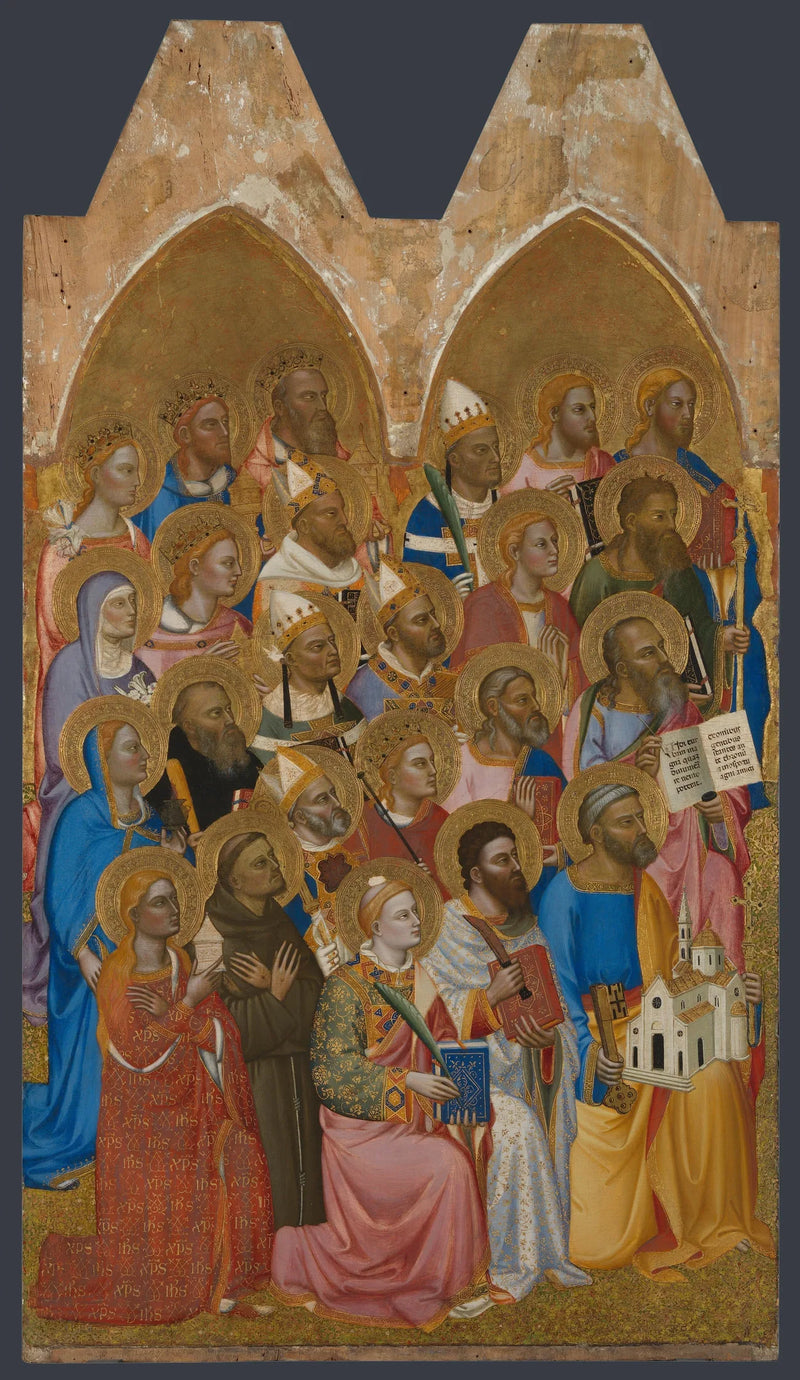 Saints adorateurs : Vänster huvudpanel - Jacopo di Cione