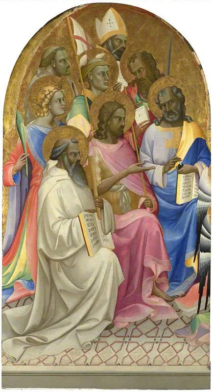 Saints adorateurs : Vänster huvudpanel - Lorenzo Monaco