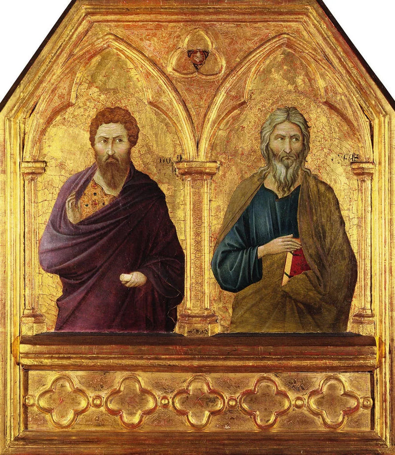 Saint Barthélemy och André - Ugolino di Nerio