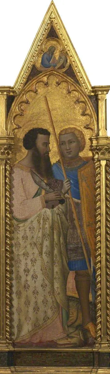 Saints Barthélemy och Georges (polyptyk, panel 2 av 5) - Bernardo Daddi