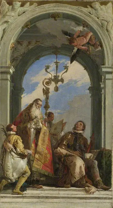Helgon Maxime och Oswald (?) - Giovanni Battista Tiepolo