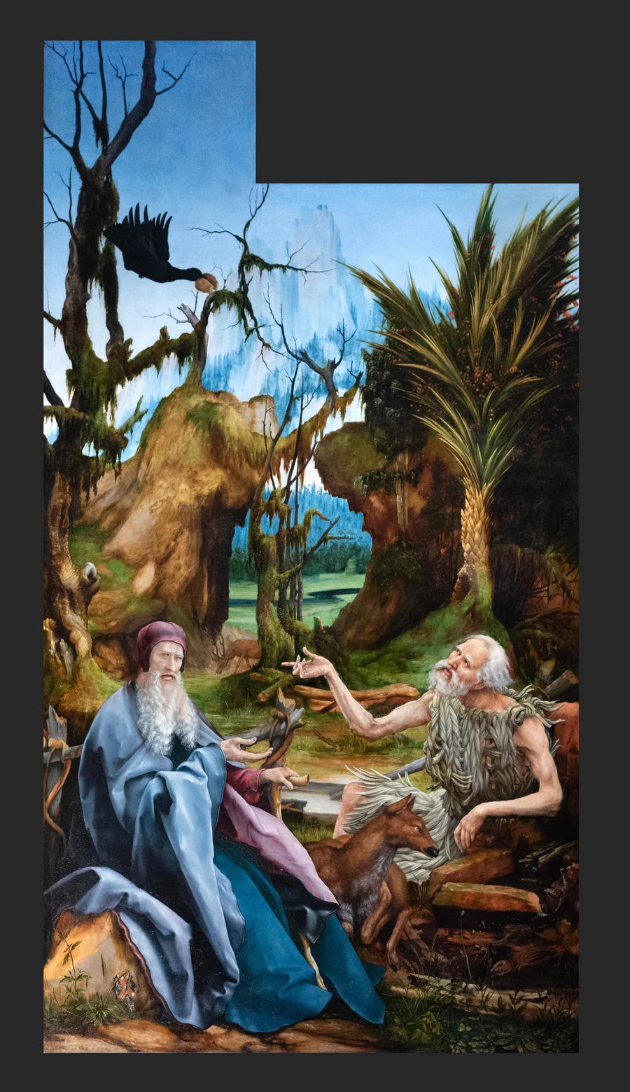 Saint Paul och Antoine i öknen - Matthias Grünewald