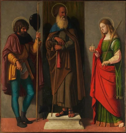 Sankt Roch, Antoine Abbé och Lucie - Cima da Conegliano