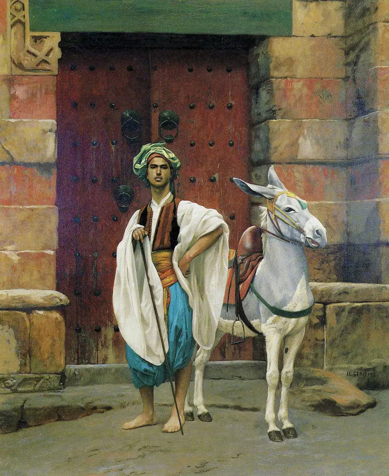 Saïs och hennes åsna - Jean-Léon Gérôme