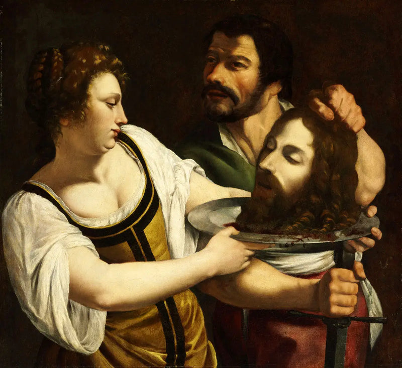 Salomé med Johannes Döparens huvud - Artemisia Gentileschi