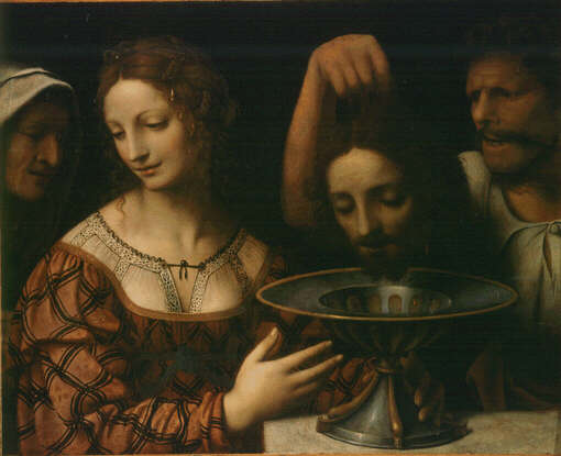 Salomé med helgon Johannes Döparens huvud - Bernardino Luini