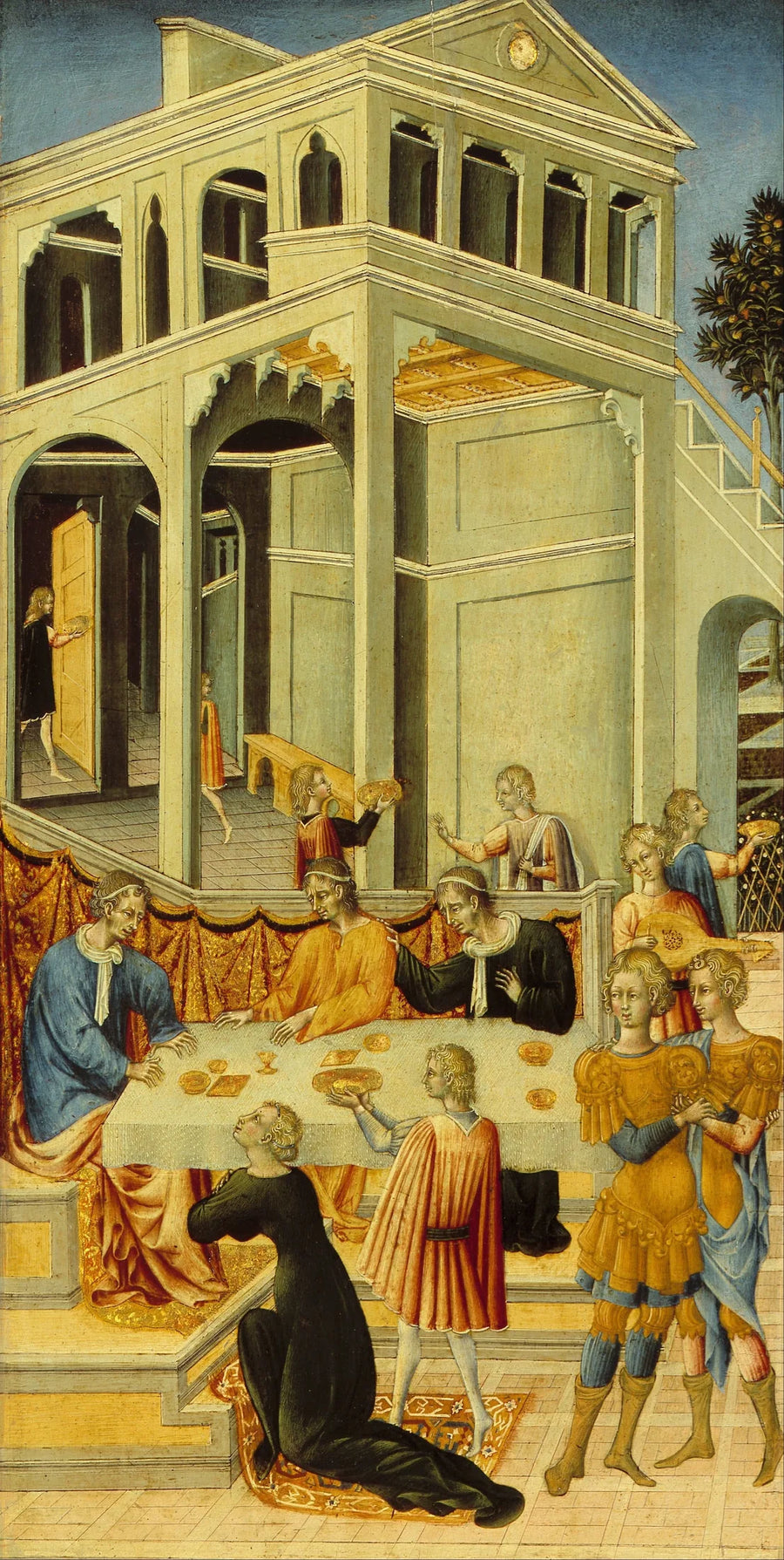 Salomé begärde av Herodes huvudet av Johannes Döparen - Giovanni di Paolo