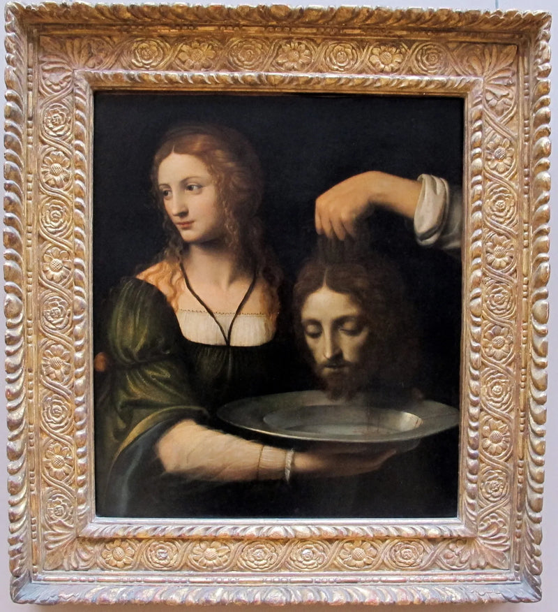 Salomé får huvudet av Johannes Döparen - Bernardino Luini