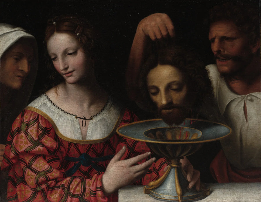 Salomé som håller huvudet av Johannes Döparen - Bernardino Luini