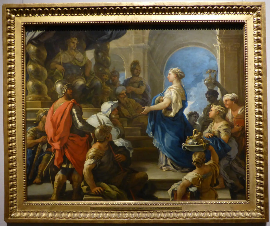 Salomon och Saba-kvinnan - Luca Giordano