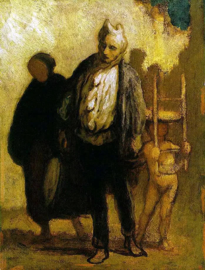 Vandrande saltimbanker - Honoré Daumier