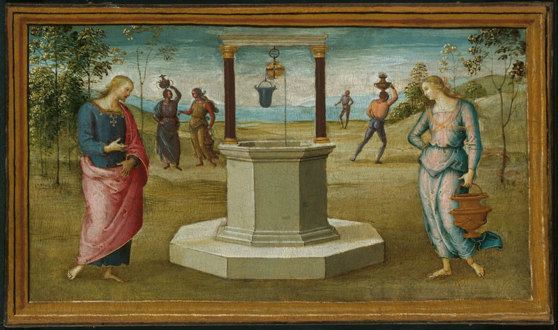 Samaritanska vid brunn - Pietro Perugino