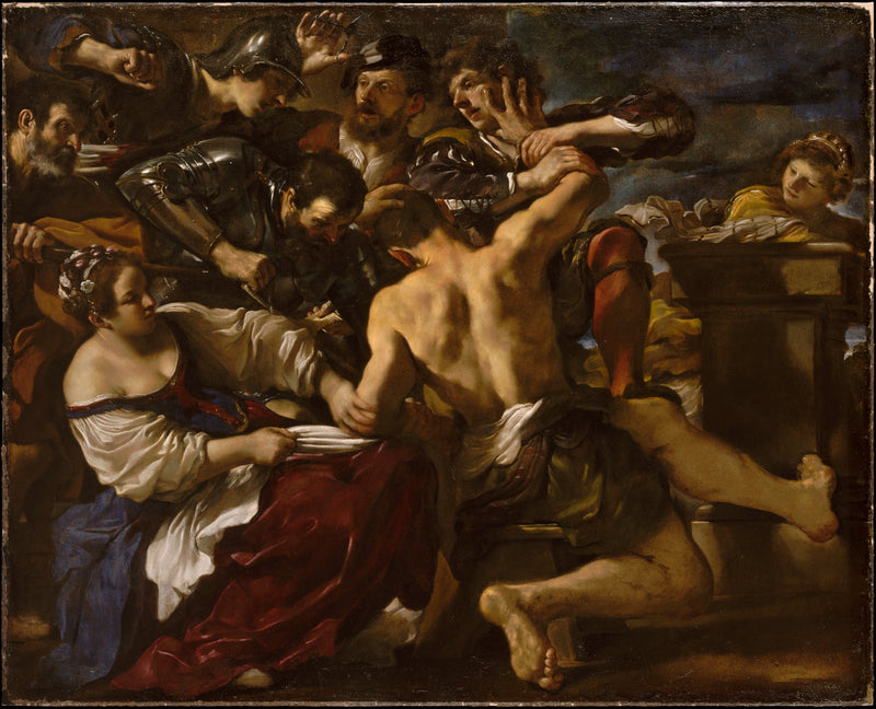 Samson fångad av filistéerna - Guercino