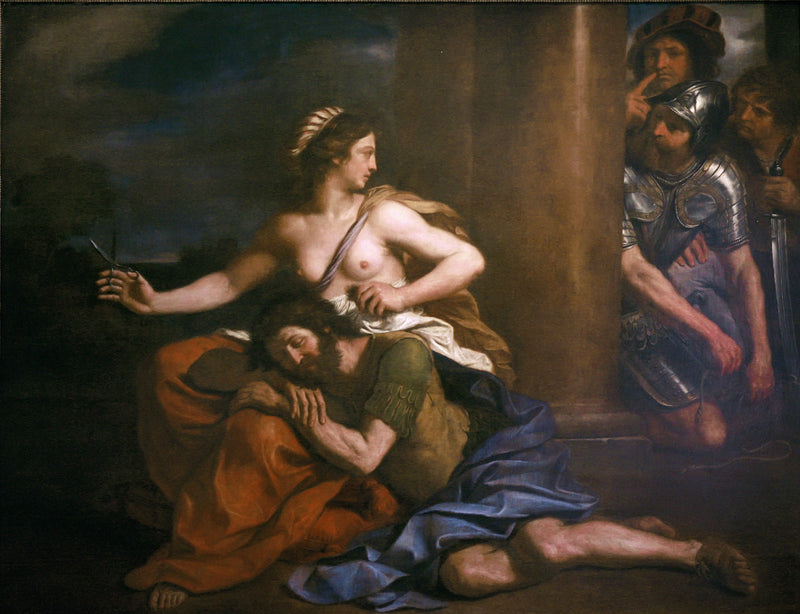 Samson och Dalila - Guercino