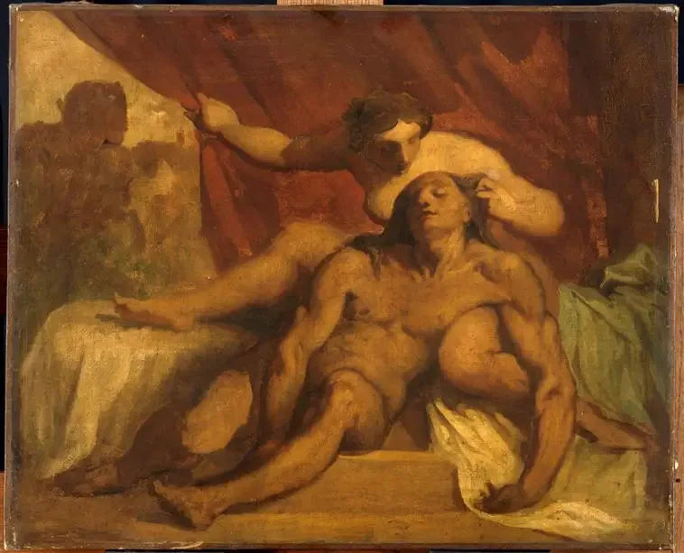 Samson och Dalila - Honoré Daumier