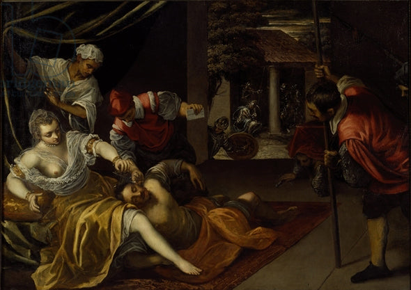 Samson och Dalila - Jacopo Tintoretto