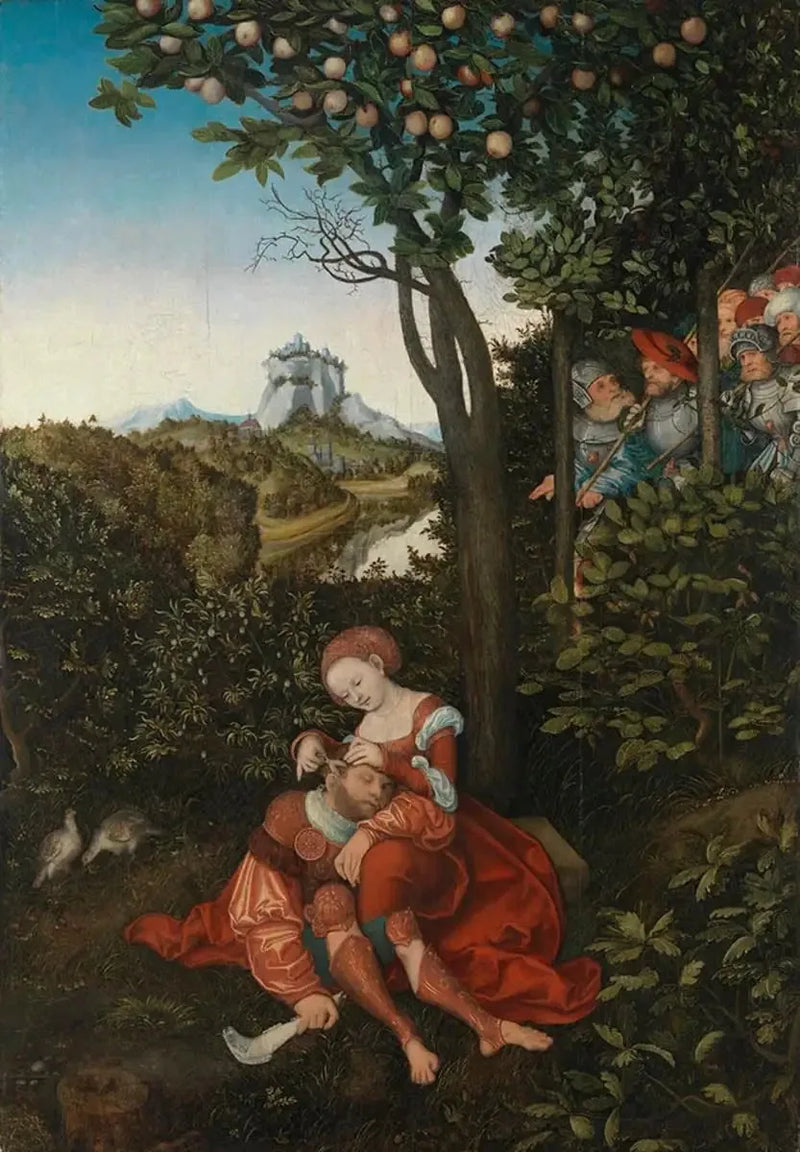 Samson och Dalila - Lucas Cranach den äldre