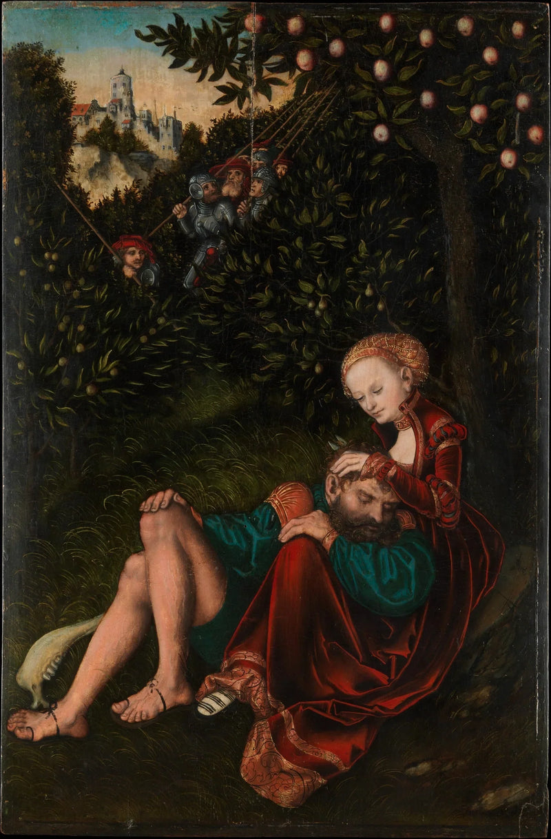 Samson och Dalila - Lucas Cranach den äldre