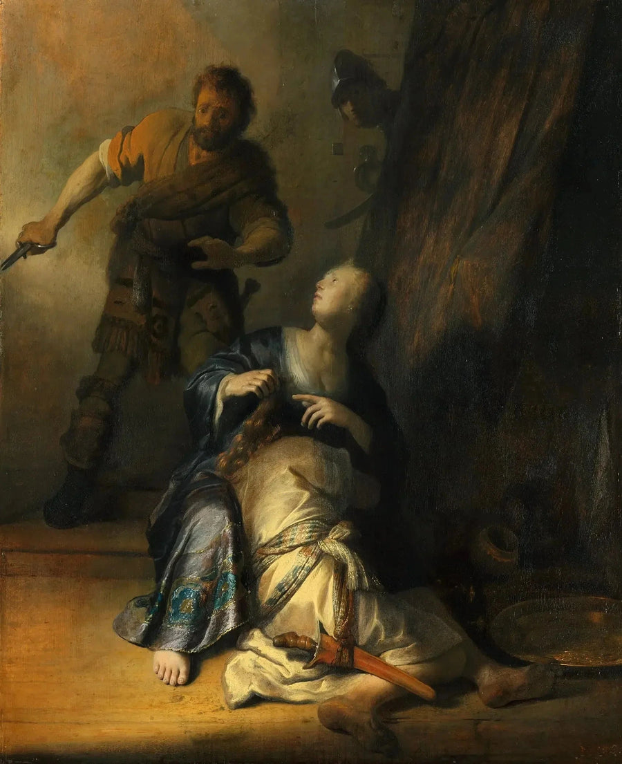 Samson förrådd av Delila - Rembrandt