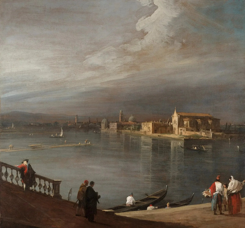 San Cristoforo, San Michele och Murano från Fondamenta Nuove, Venedig - Canaletto