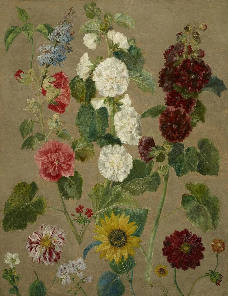 Utan titel [blommor] - Eugène Delacroix