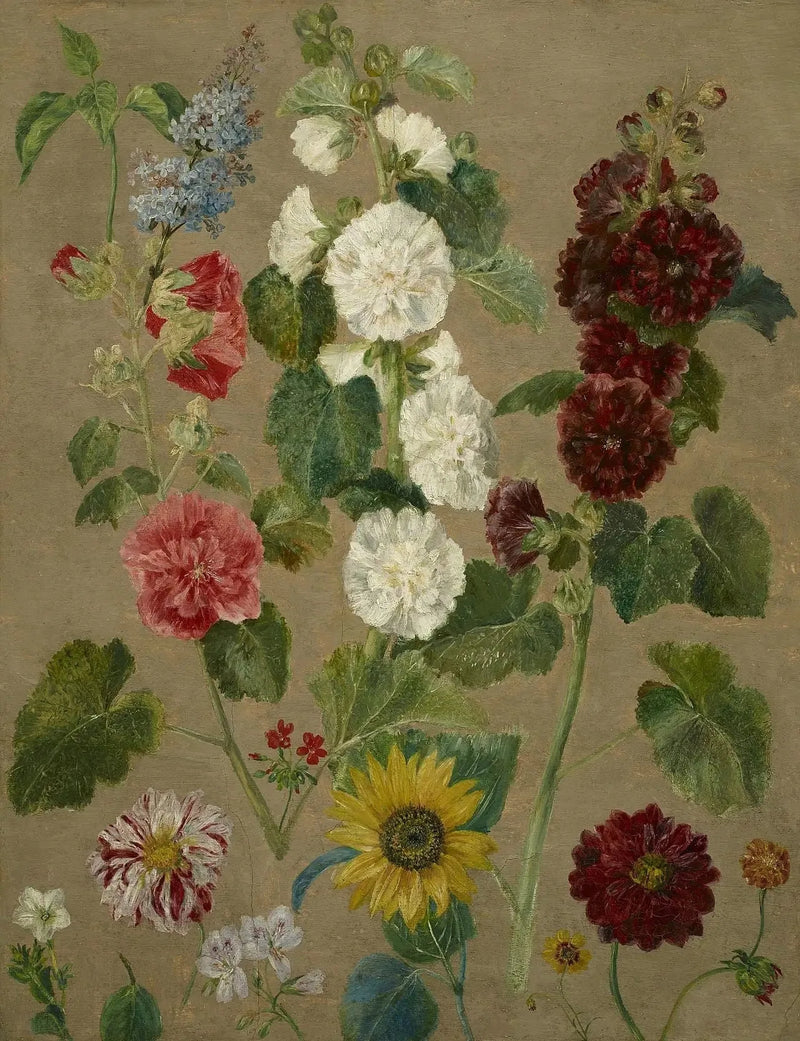 Utan titel [blommor] - Eugène Delacroix