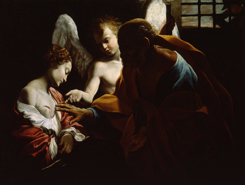 Sant'Agata i fängelse av Giovanni Lanfranco - Giovanni Lanfranco