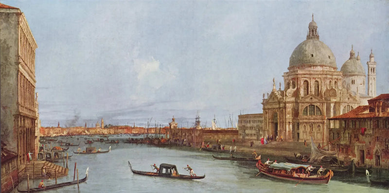 Santa Maria della Salute, Venedig vid Grand Canal - Canaletto