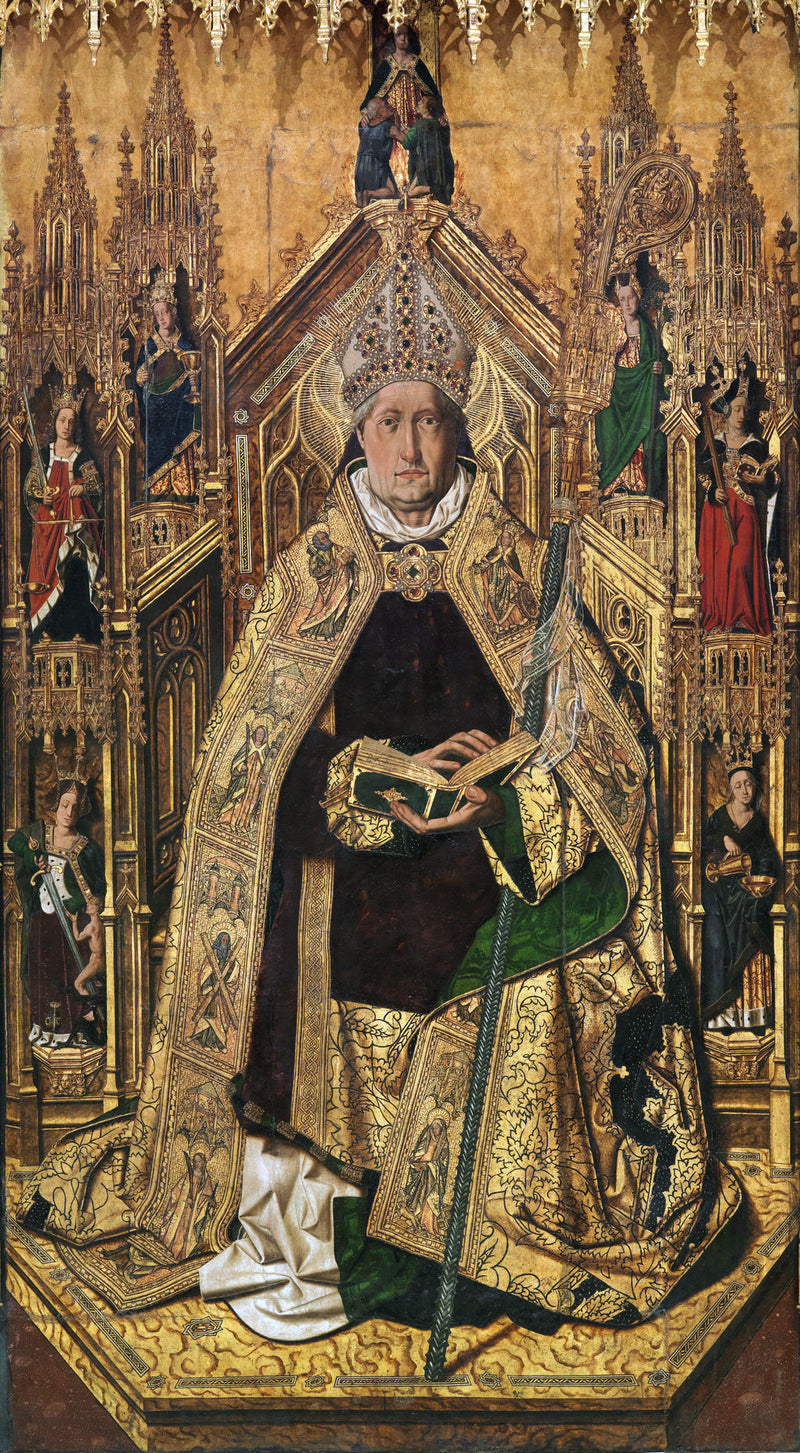Santo Domingo de Silos invigs som biskop, av Bartolomé Bermejo (Pradomuseet) - Bartolomé Bermejo