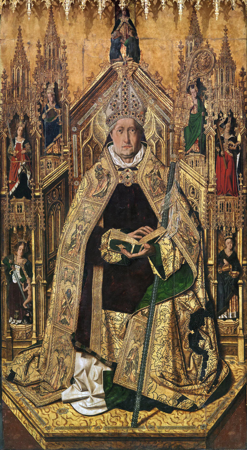Santo Domingo de Silos invigs som biskop, av Bartolomé Bermejo (Pradomuseet) - Bartolomé Bermejo