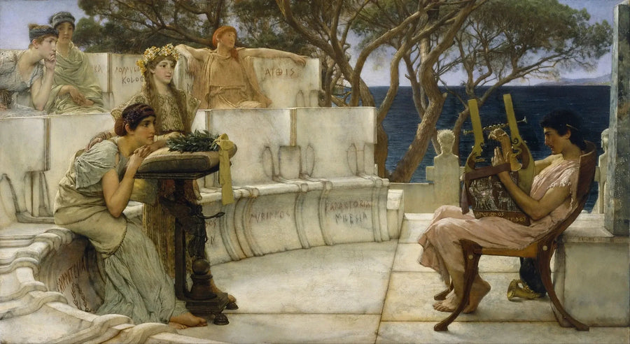 Sappho och Alcée - Lawrence Alma-Tadema