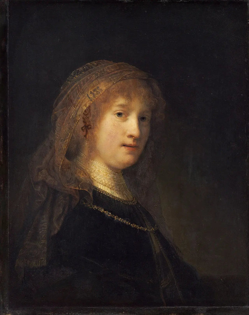 Saskia van Uylenburgh, konstnärens hustru - Rembrandt