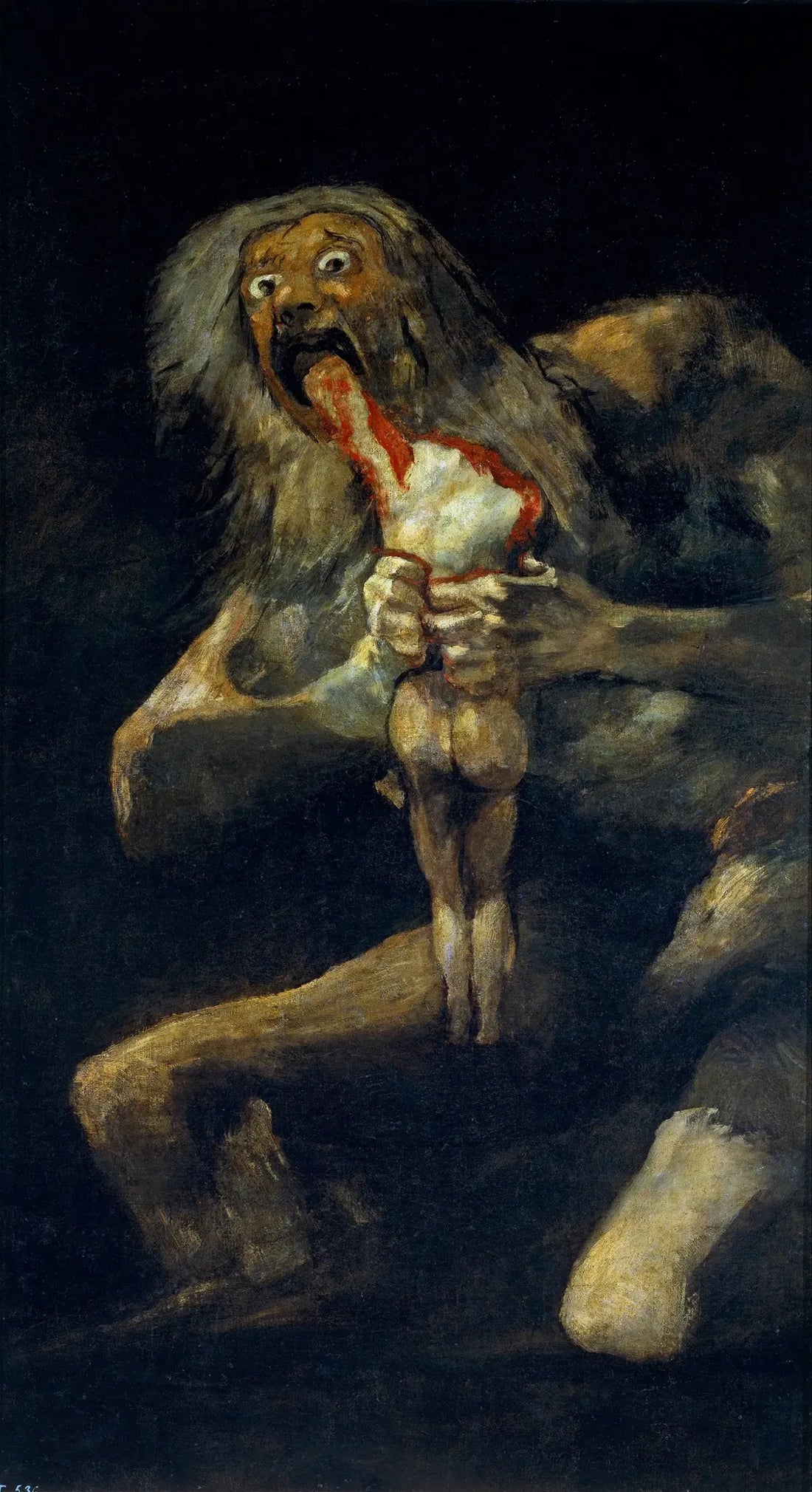 Saturnus som äter ett av sina barn - Francisco de Goya
