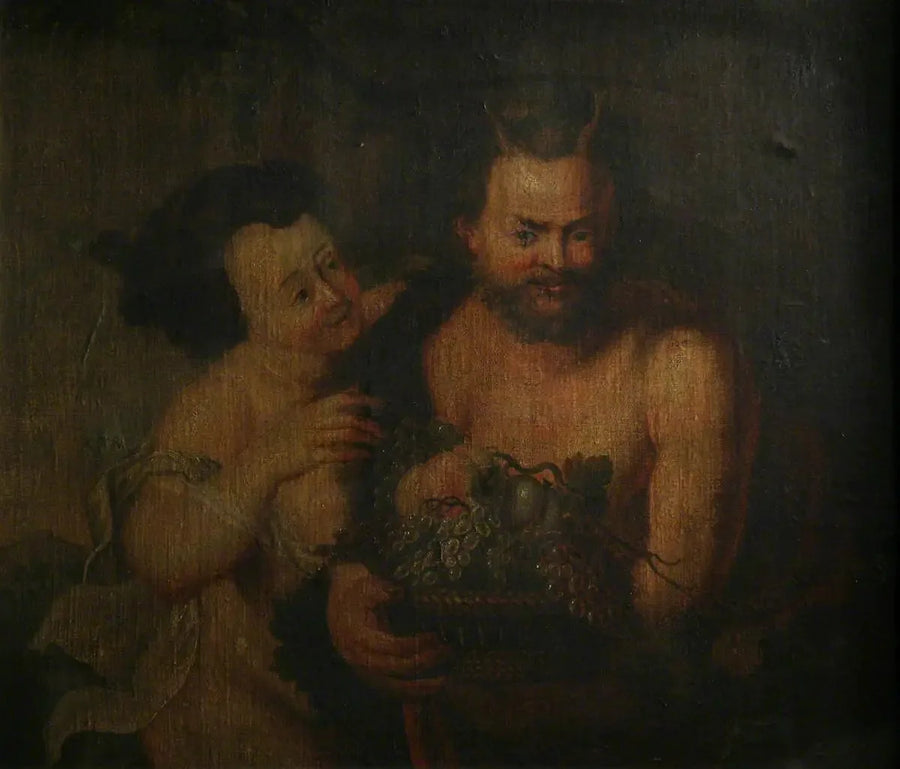 Satyr och en flicka - Peter Paul Rubens