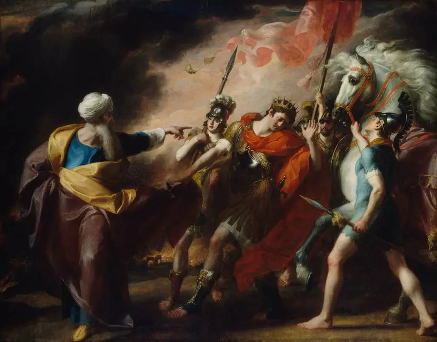 Saül tillrättavisad av Samuel - John Singleton Copley