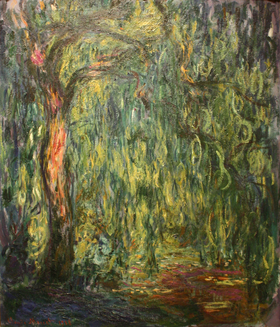 Den gråtande pilen - Claude Monet