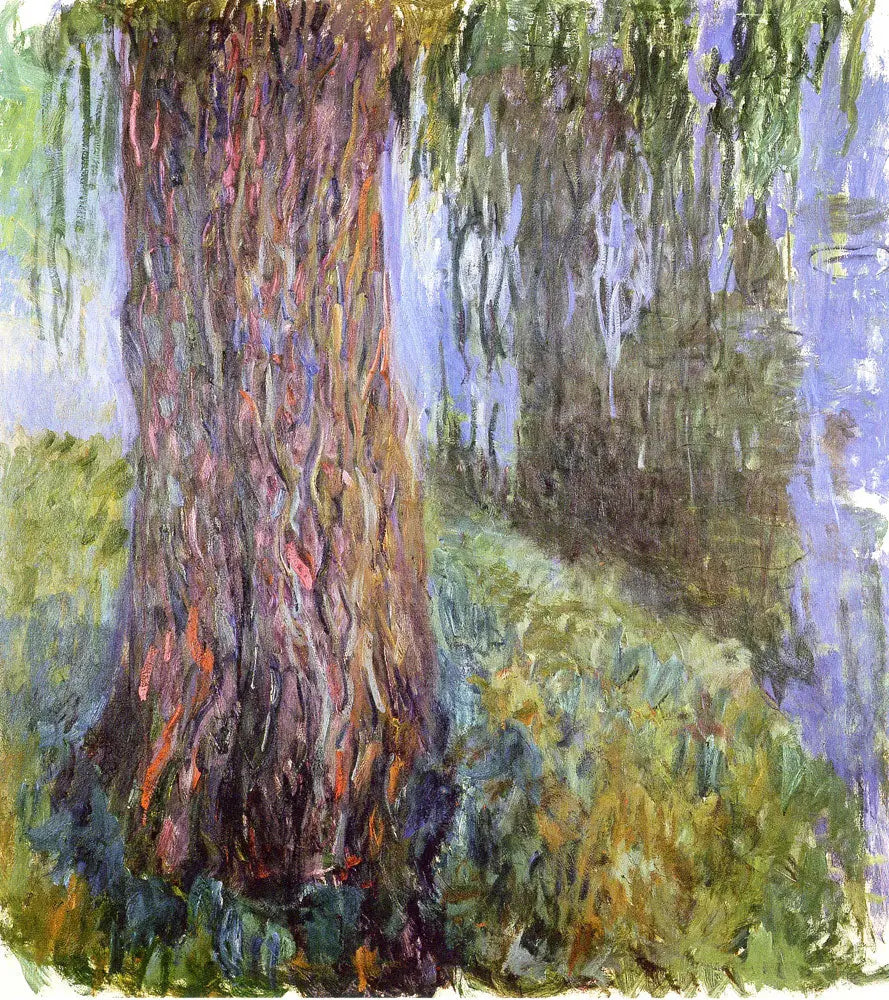 Reproduction du tableau « Saule pleureur et bassin aux nymphéas - Claude Monet » par Alpha Reproduction en peinture à l’huile